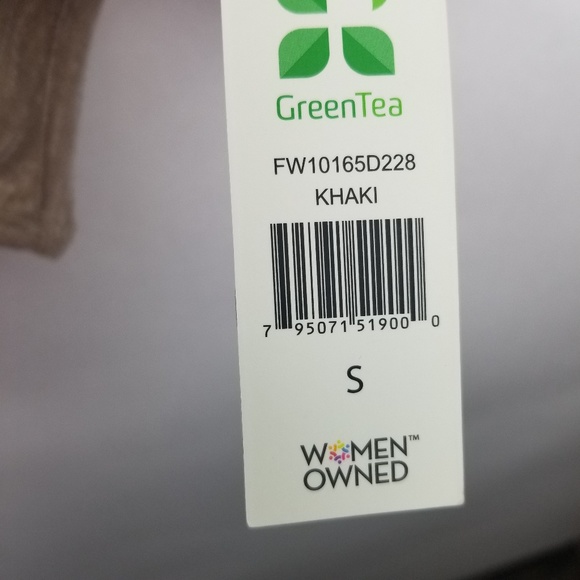 NEW Green Tea SZ S khaki lined jacket - Picture 6 of 6